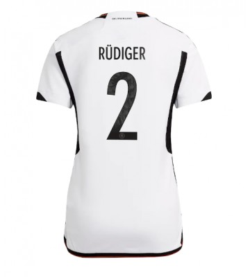 Tyskland Antonio Rudiger #2 Hjemmebanetrøje Dame VM 2022 Kort ærmer